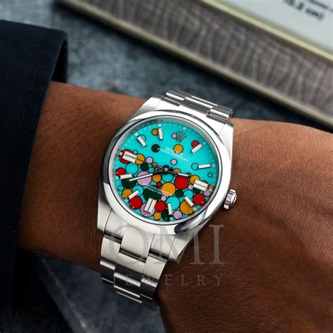 blue face oyster rolex|rolex oyster perpetual 41mm celebration.